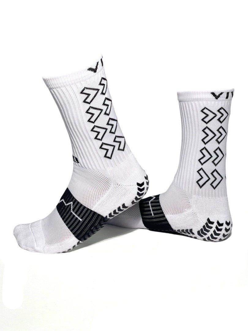Viva Techknit. 1 White Grip Socks - VIVA
